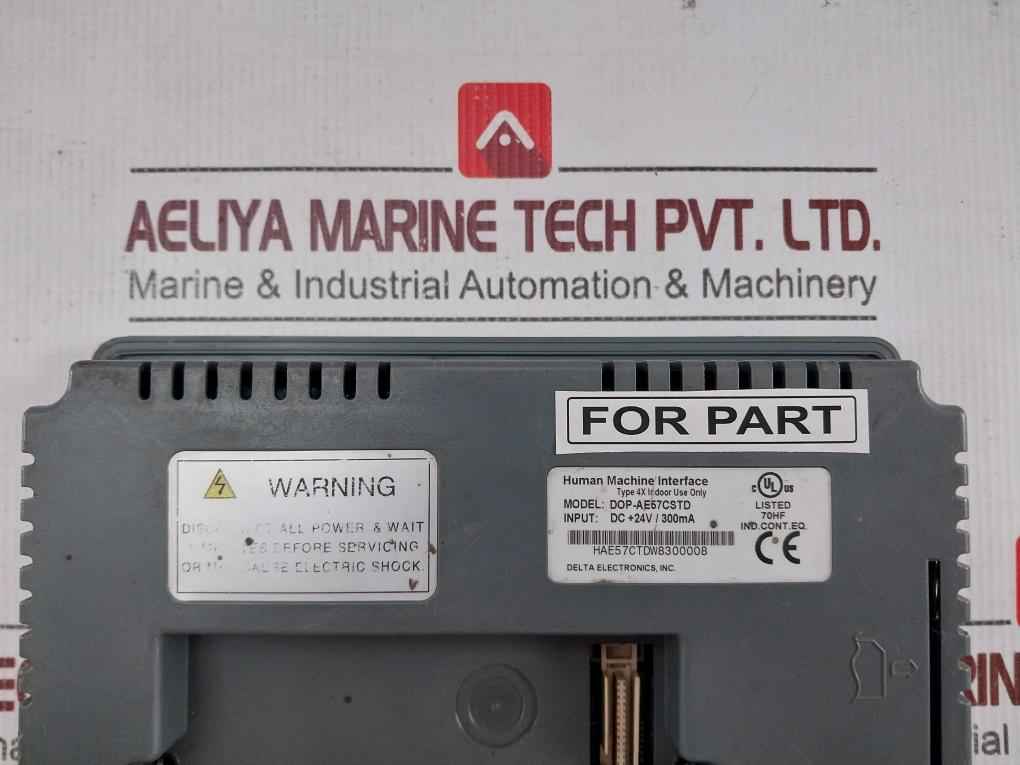 Delta Electronics Dop-ae57Cstd Hmi Interface Module Dc 24V 300Ma (Not Working)