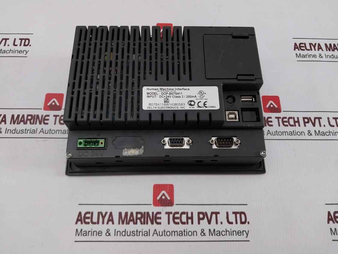 Delta Electronics Dop-b07S411 Human Machine Interface Dc 24V 250Ma (Nor Working)
