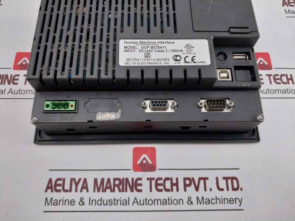 Delta Electronics Dop-b07S411 Human Machine Interface Dc 24V 250Ma (Nor Working)