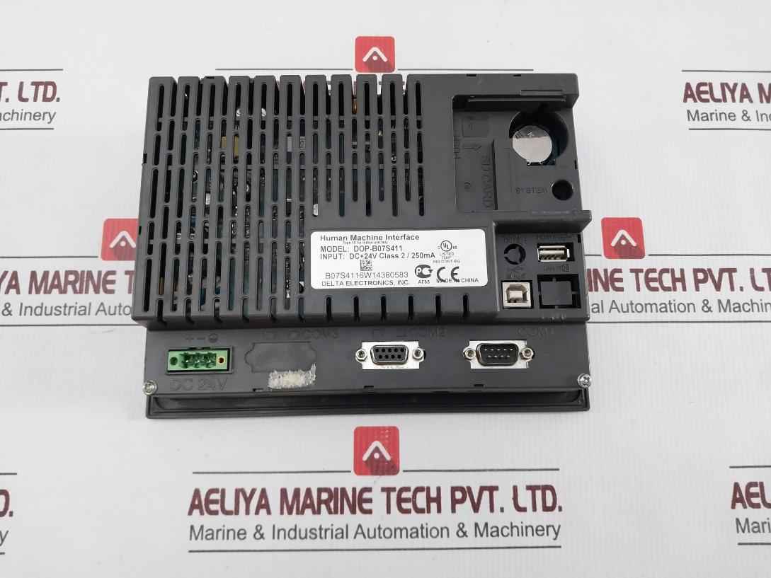 Delta Electronics Dop-b07S411 Human Machine Interface Dc 24V 250Ma (Nor Working)