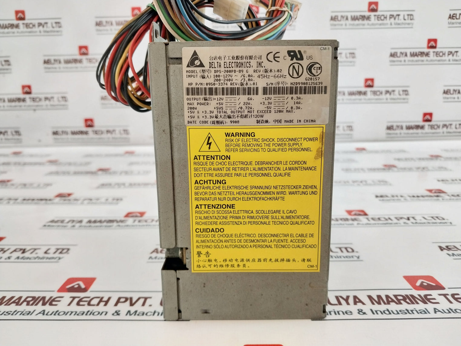 Delta Electronics Dps-200Pb-89 G Power Supply 0950-3374 100-127V~ 6.0A 45Hz-66Hz