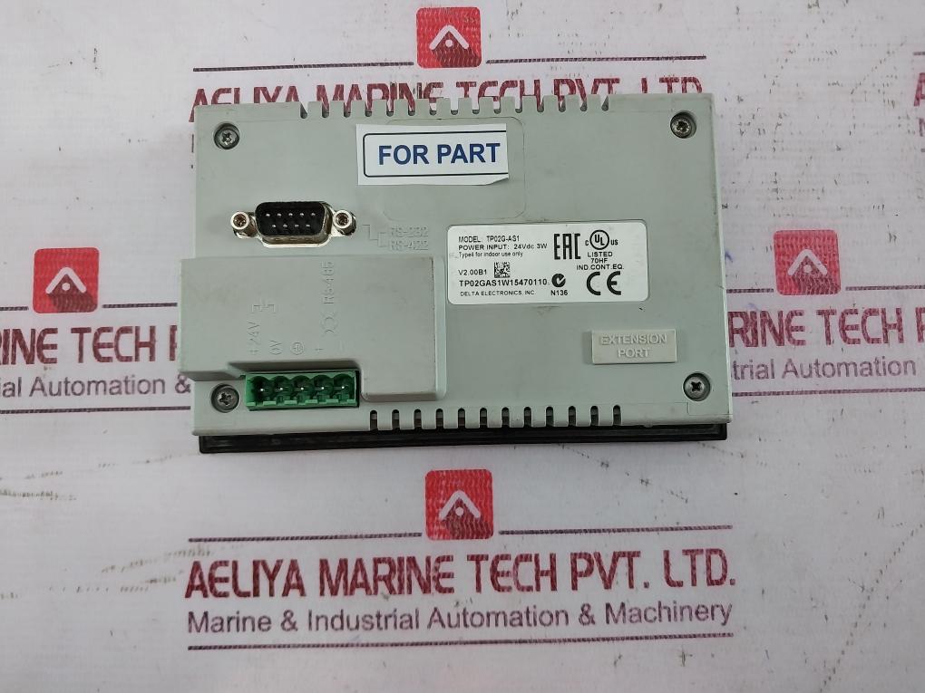 Delta Electronics Tp02G-as1 Hmi Operator Panel Tp02Gas1W15470110