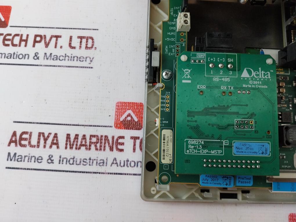 Delta Etch-7Et Backnet Controller Touch Screen Panel Rev 1.3 24Vac 50/60Hz