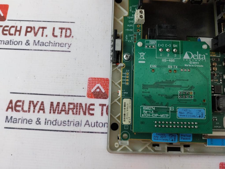 Delta Etch-7Et Backnet Controller Touch Screen Panel Rev 1.3 24Vac 50/60Hz