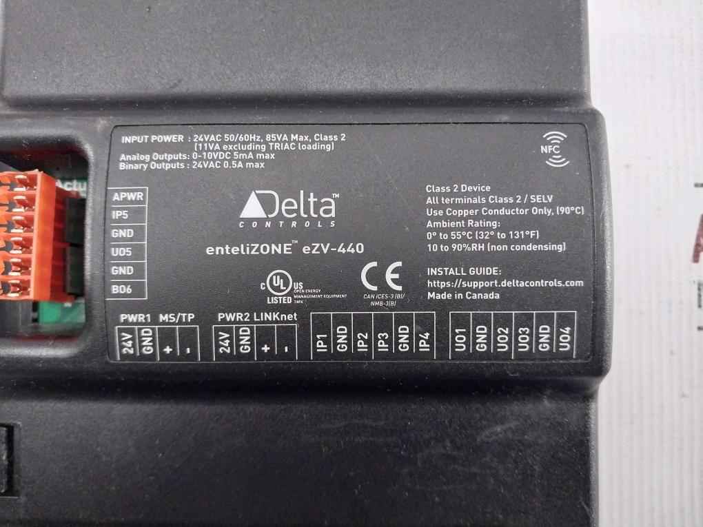Delta Ezv-440 Vav Controller 4Vac 50/60Hz