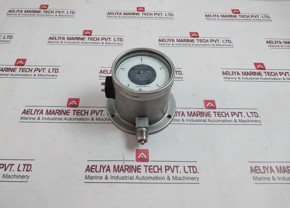 Delta F25Zmø100 Bar Pressure Gauge 24 Vdc 0–4 Bar