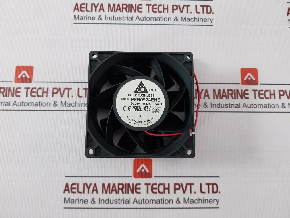 Delta Pfb0924Ehe Dc Brushless Air Cooling Fan Dc 24V F091211 0.42A