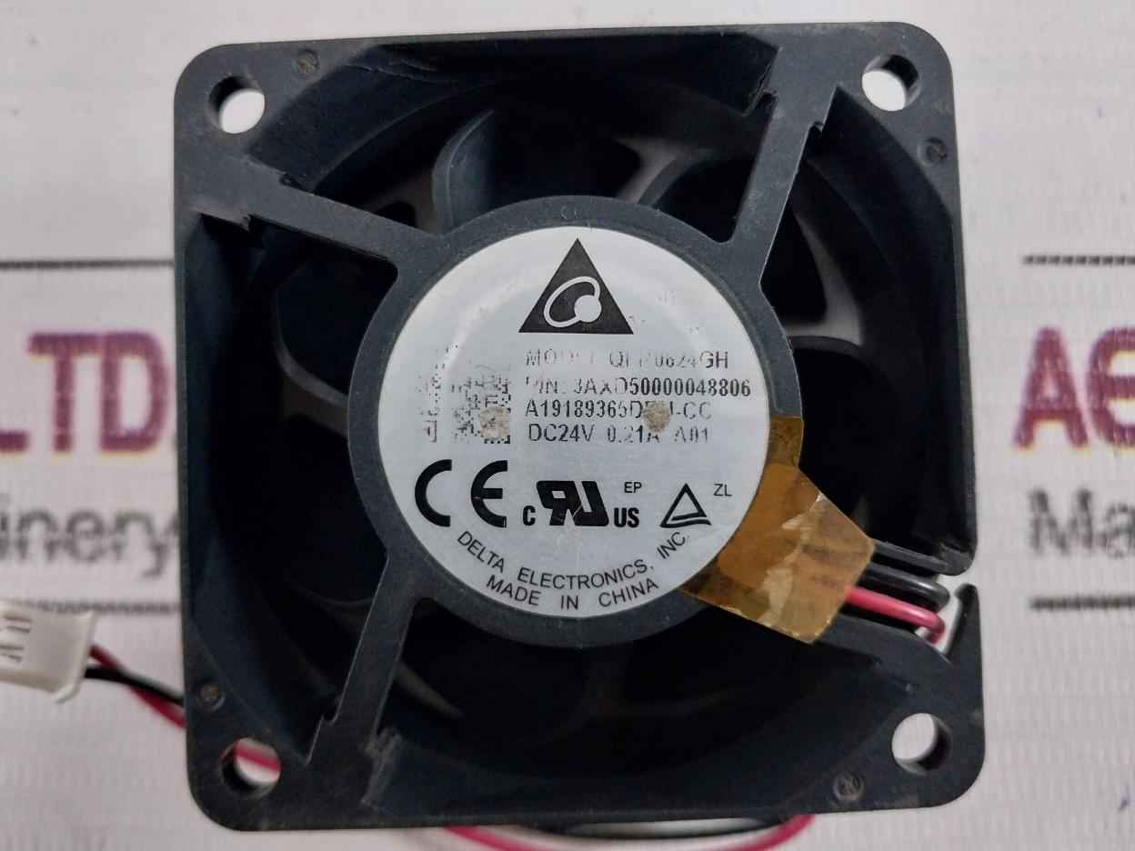 Delta Qfr0624Gh Air Cooling Fan Dc24V 0.21A A01 3Axd50000048806