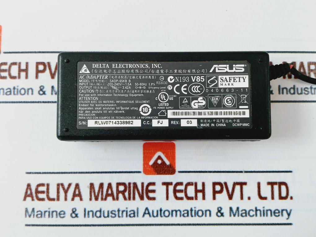 Delta Sadp-65Kb B Ac Adapter Input 100-240V~1.5A 50-60Hz