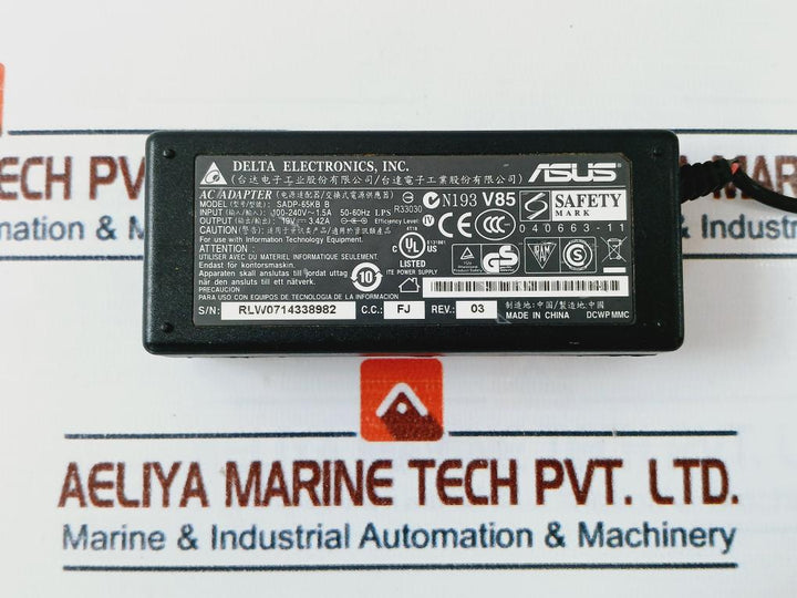 Delta Sadp-65Kb B Ac Adapter Input 100-240V~1.5A 50-60Hz
