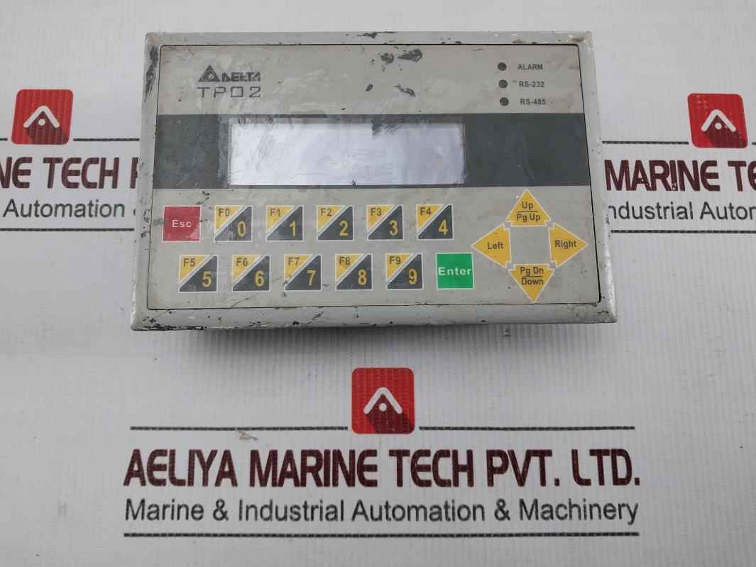 Delta Tp02g-as1 Human-machine Interface Text Panel 24vdc 3w (not Working)