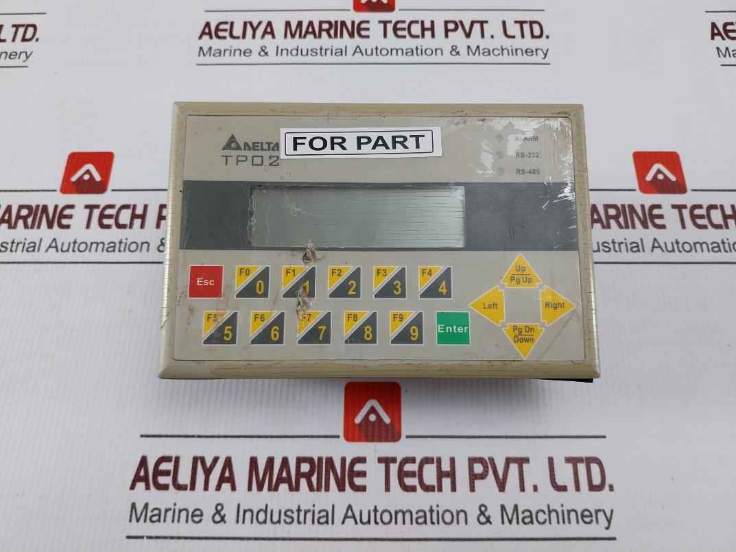 Delta Tp02g-as1 Text Hmi Panel(Not Working)