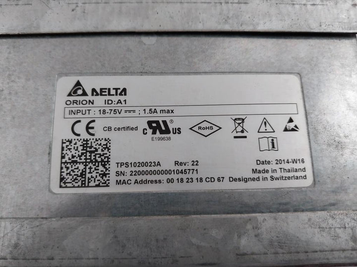 Delta Tps1020023A Controller Rev: 22