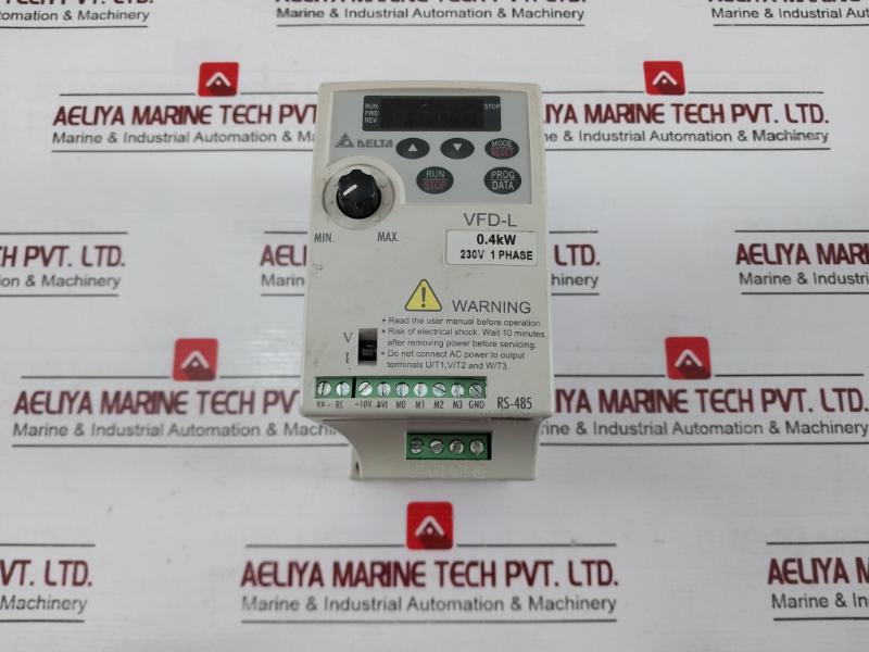 Delta Vfd004L21A 3-phase Ac Variable Frequency Drive Ver 01.50 1-400Hz E176972