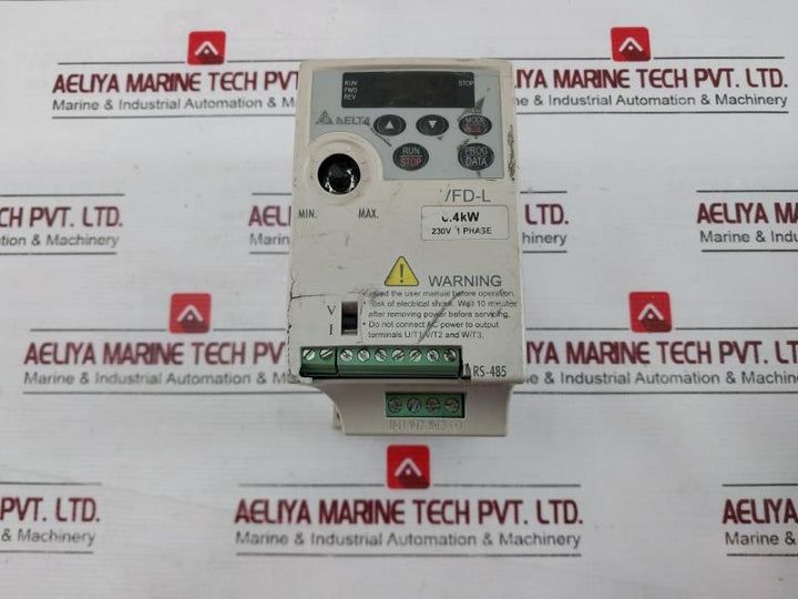 Delta Vfd004L21A Vfd-l Series 1-phase Ac Drive, 230V, 1-400Hz