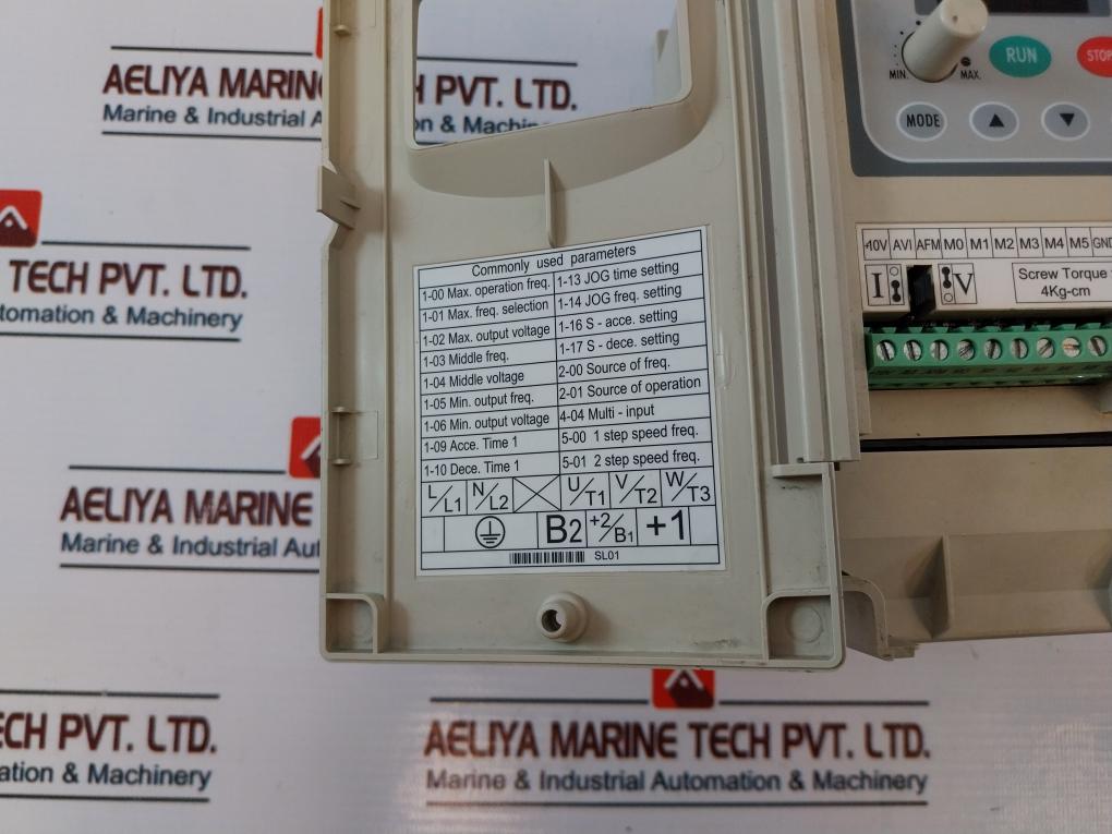 Delta VFD015S21D Inverter 1.5kw 50/60Hz