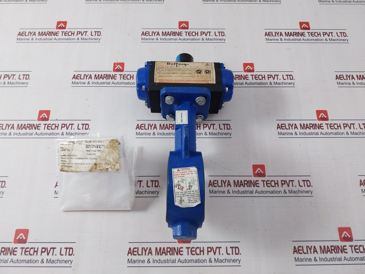 Deltorq Da Inlet Actuated 2-way Valve Size 055 116 Psi (8 Bar)