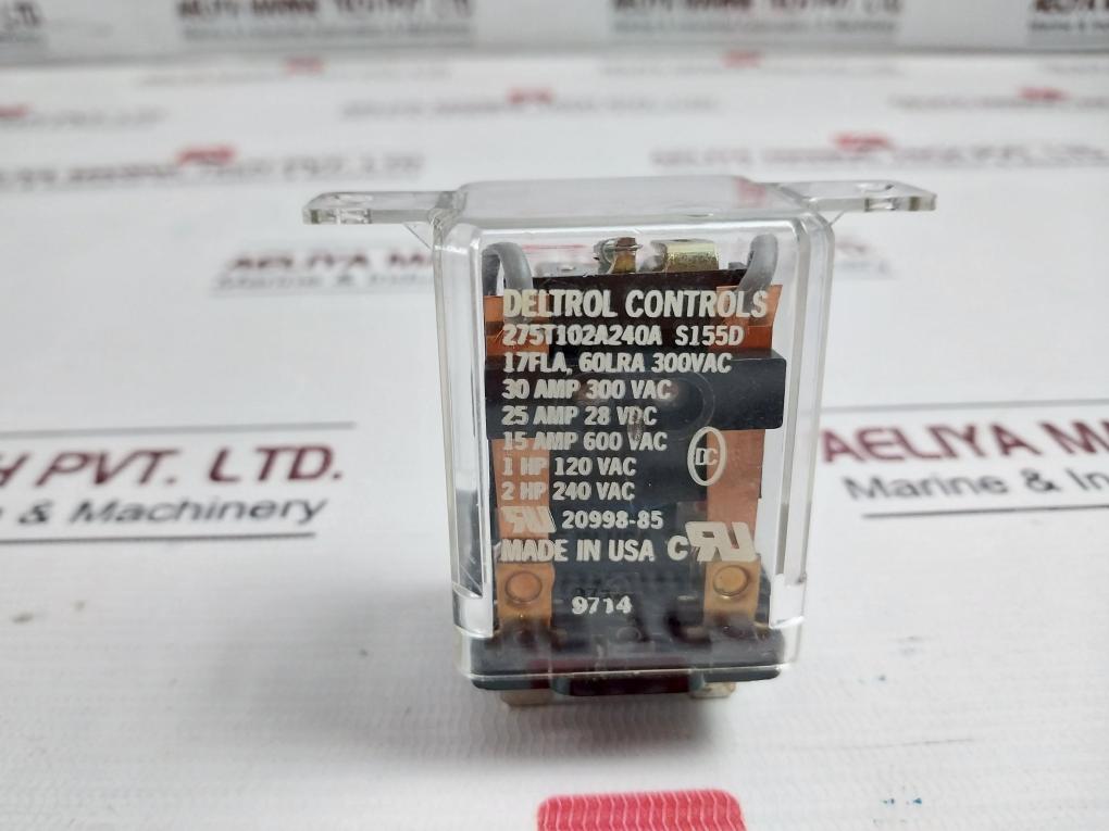 Deltrol Controls 275T102A240A S155D Relay 20998-85