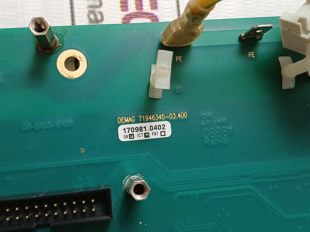 Demag 71946345-03.400 Contactor Control Board Ip54 12Va 50/60Hz 143 C V3.42