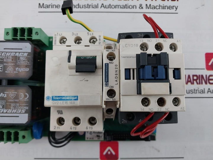 Demag 719 465 45-06 Control Board Lc1D18 Awg 8-18 Cu 75C Gv2-le16 14