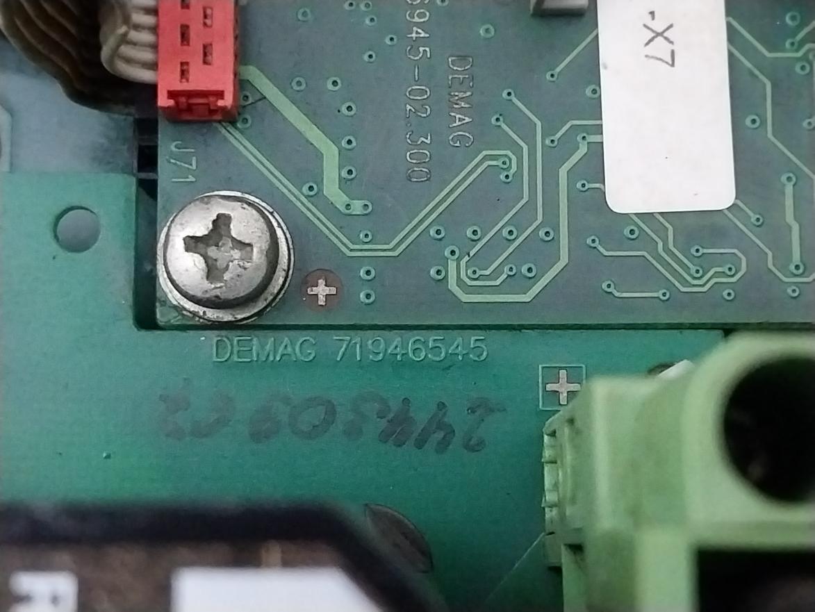 Demag 71946845-02.300 Electrical Control Panel 25A/415Vac Res 50/60Hz