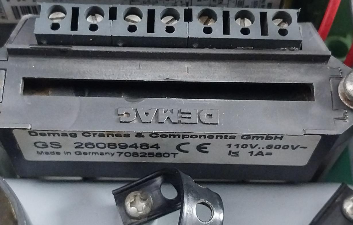 Demag 71946845-02.300 Electrical Control Panel 25A/415Vac Res 50/60Hz