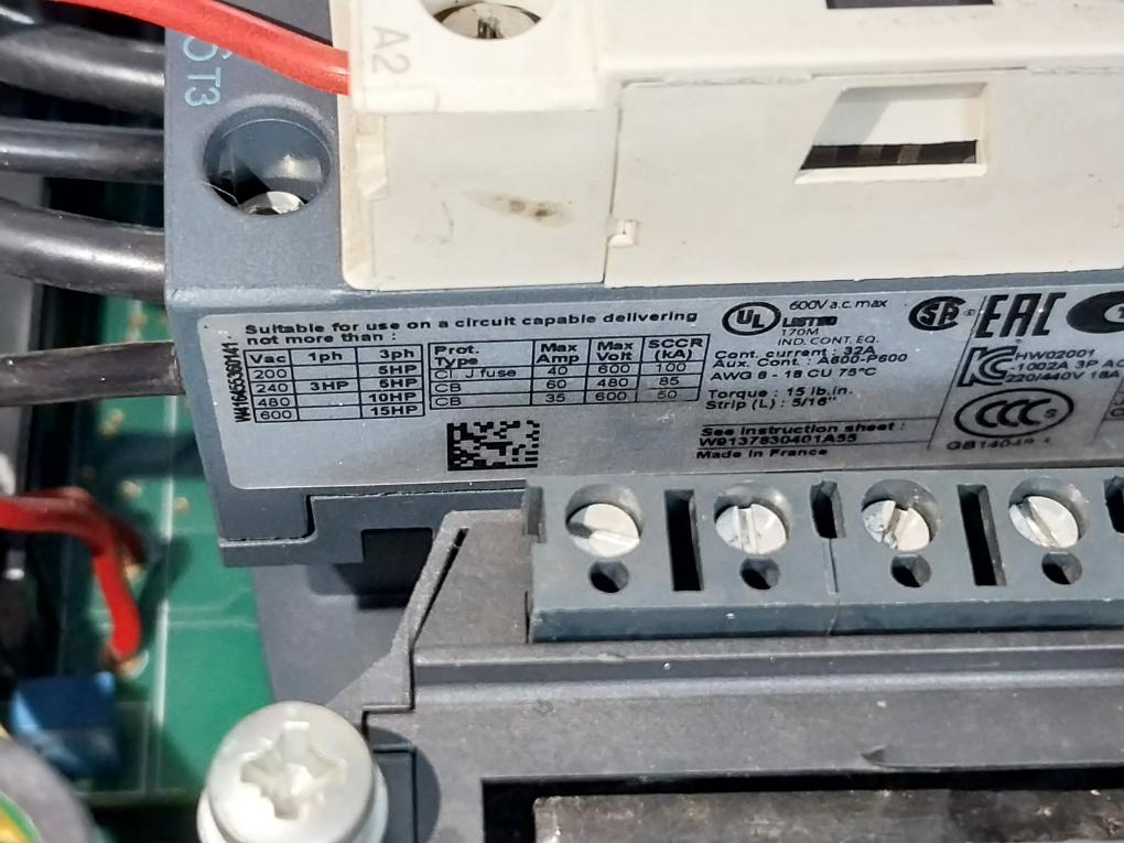 Demag 71946945-05.500 Electrical Control Panel 25A/250Vac