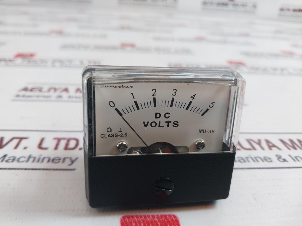 Demestres Mu-38 Panel Meter 0-5 Dc Volts