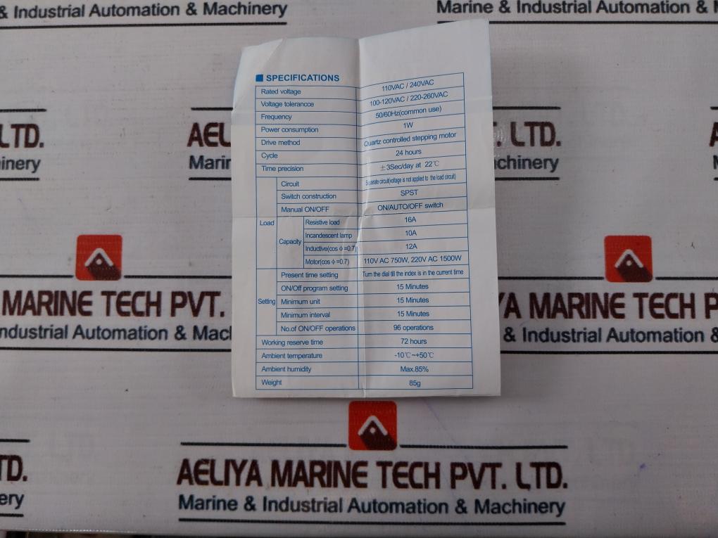 Demex Sul180A Analogue Time Switch 230-240V 50/60Hz