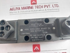 Denison 4D01 3203 0302 B1W07 52 Directional Control Valve 230V 50Hz 140Bar Max T