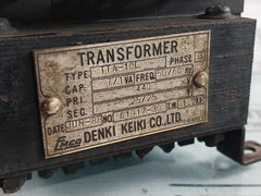Denki Keiki TTA-10L 3 Phase Transformer