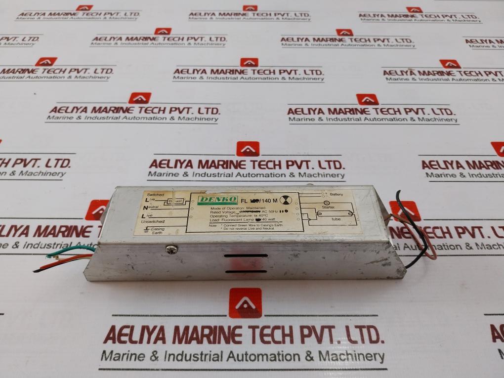 Denko Fl 140M Maintained Fluorescent Lamp Ballast 110V Ac 50Hz 40W