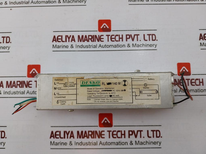 Denko Fl 140M Maintained Fluorescent Lamp Ballast 110V Ac 50Hz 40W