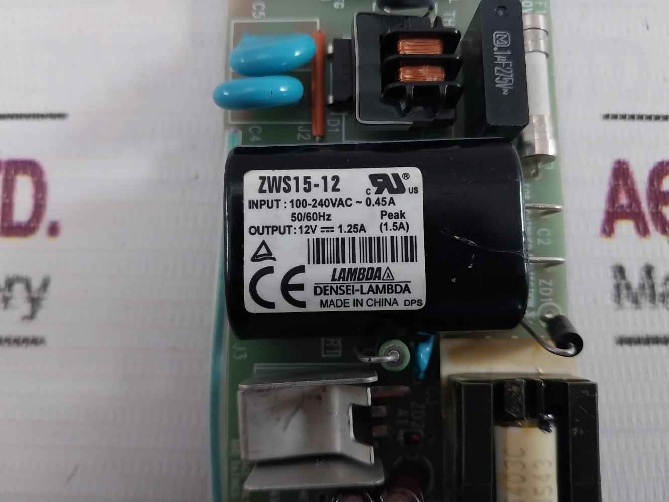 Densei-lambda Pwb-654D Power Supply Module 100-240Vac 0.45A