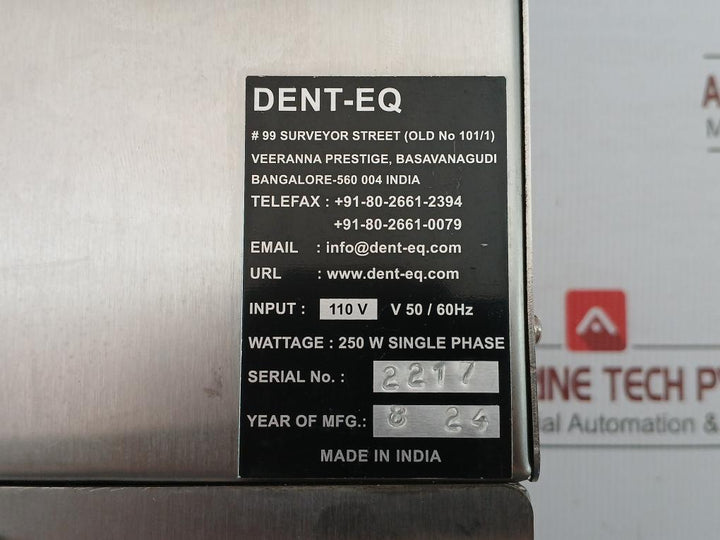 Dent-eq Glass Bead Sterilizer Bs-1000 110V 50/60Hz