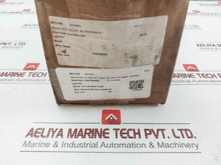 Desiccant Breather Bd-400X2W0.0 Hydac