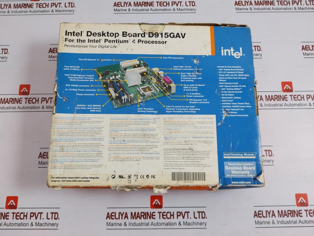 Desktop Board For Pentium 4 Processor Intel D915Gav/D915Pgn