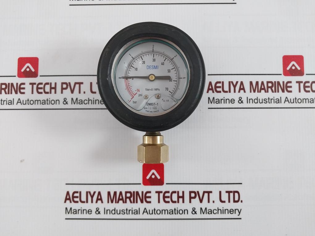 Desmi En837-1 Pressure Gauge 704270 0.1Mpa Kl 1.6 -14 To 70 Psi -1 To 5 Bar