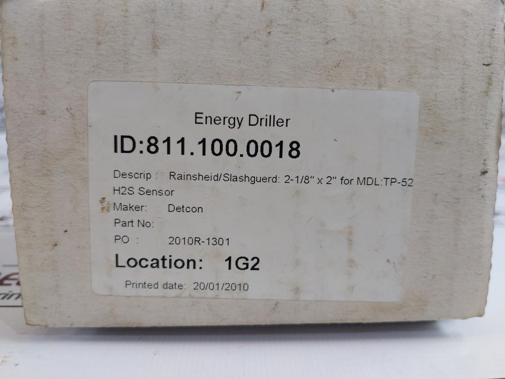 Detcon 613-120000-700 Sensor Splash Guard With Integral Cal-port Fp/Ir/Dm