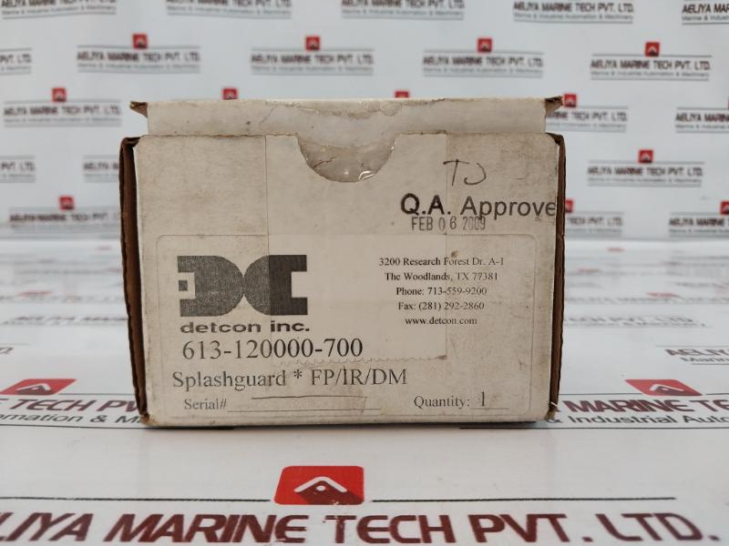 Detcon 613-120000-700 Sensor Splash Guard With Integral Cal-port 811.100.0017