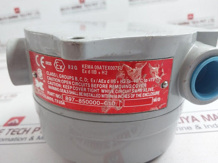 Detcon 897-850000-010 Monitoring Sensor 4-20 Madc 22.5-28Vdc Ppm H2S