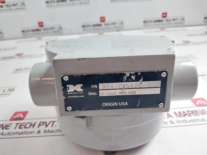 Detcon 897-850000-010 Monitoring Sensor 4-20 Madc 22.5-28Vdc Ppm H2S