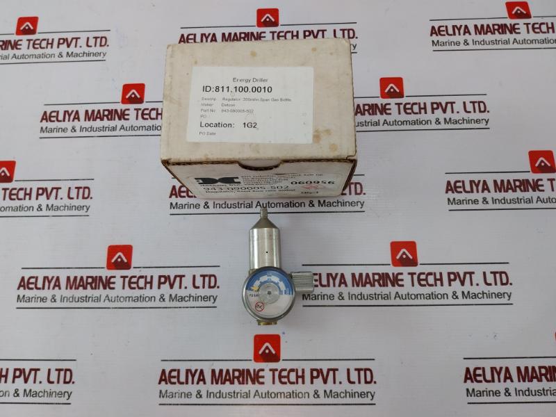 Detcon 943-090005-502 Regulator 0-1000 Psi 0-70 Bar