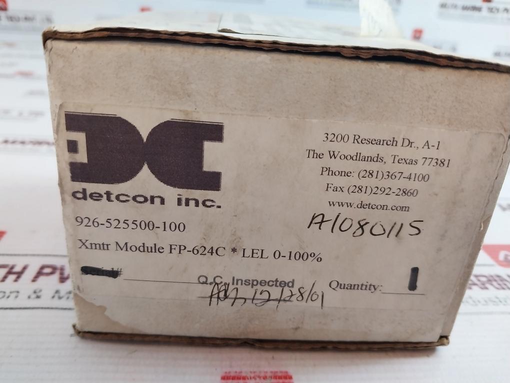 Detcon Fp-624 Microsafe Gas Sensor Fp-624C-026-525500-100