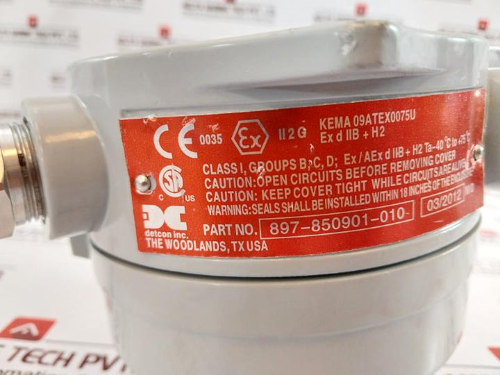Detcon Tp-524D Microsafe Gas Sensor 925-0154D0-100 -40°C To +60°C
