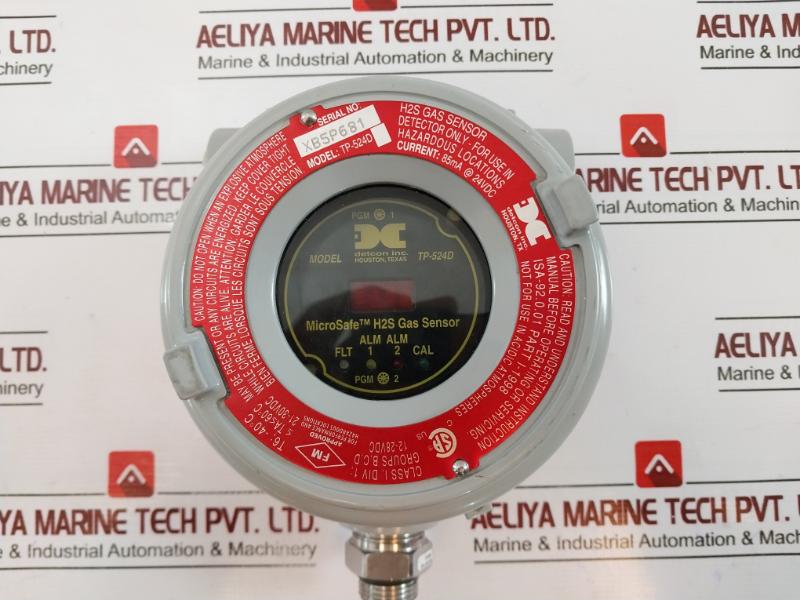 Detcon Tp-524D Microsafe Gas Sensor 925-0154D0-100 -40°C To +60°C