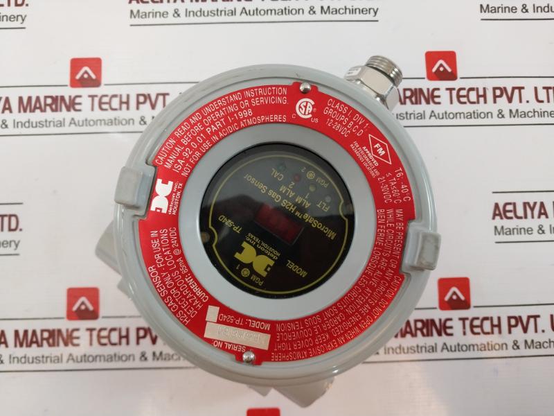 Detcon Tp-524D Microsafe Gas Sensor 925-0154D0-100 -40°C To +60°C