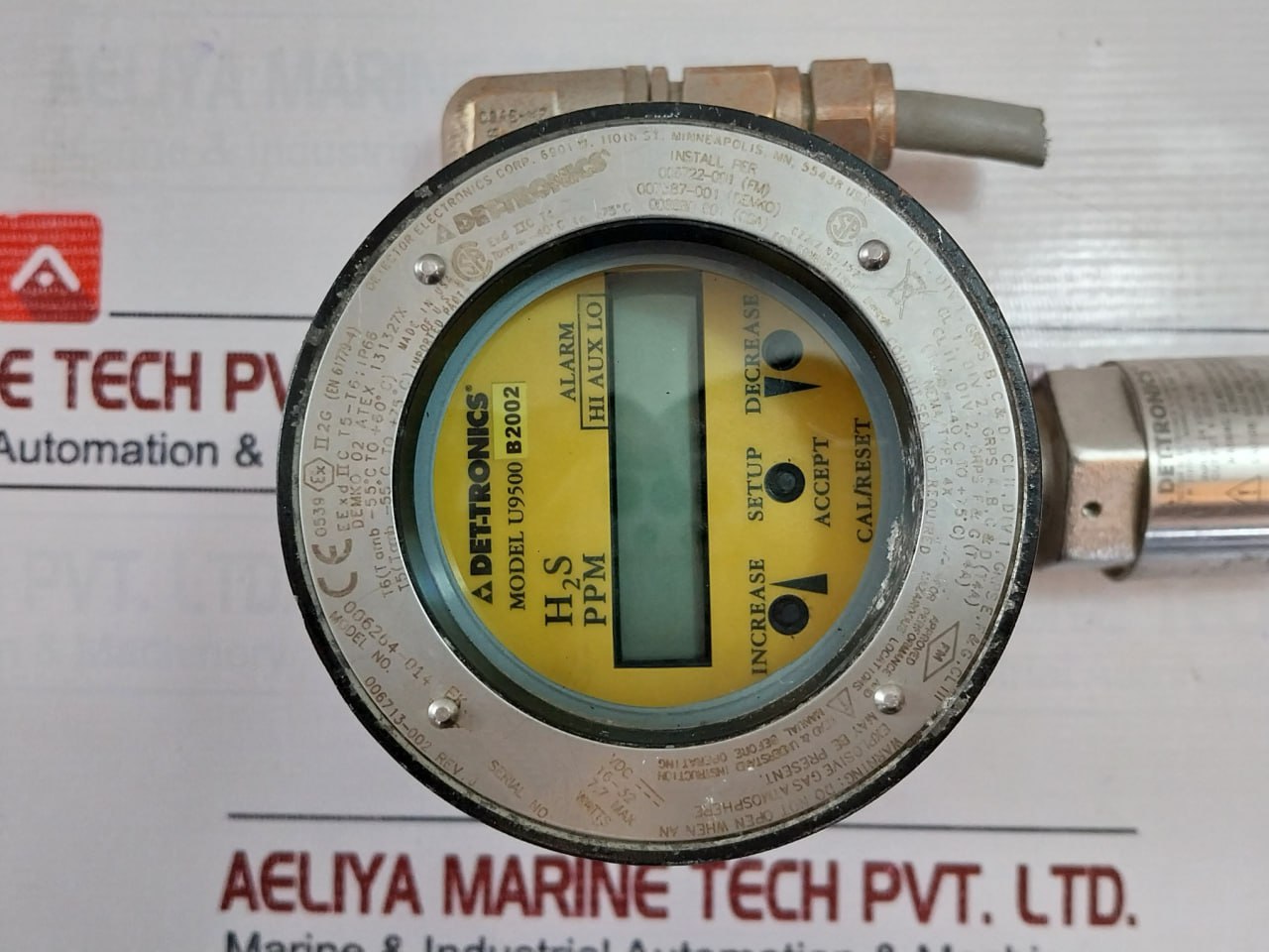 Detector Electronics Det-tronics U9500 B2002 Hydrogen Sulfide (H2s) Sensor