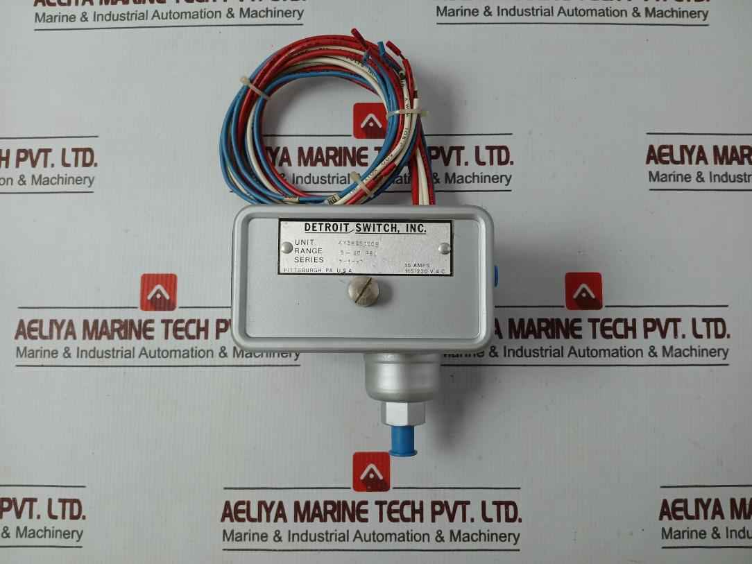 Detroit Switch 4K5B26D00B Industrial Pressure Control Switch 115/230 Vac