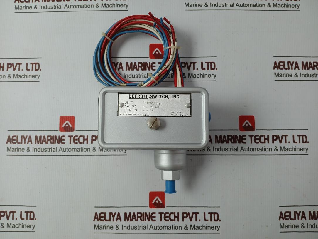 Detroit Switch 4K5B26D00B Industrial Pressure Control Switch 115/230 Vac